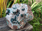 Natural Large Ball Malachite on Crystalline Quartz Dolomite Matrix x 1 From Mindingi Mine, Kambove, Congo - Toprock Gemstones and Minerals 