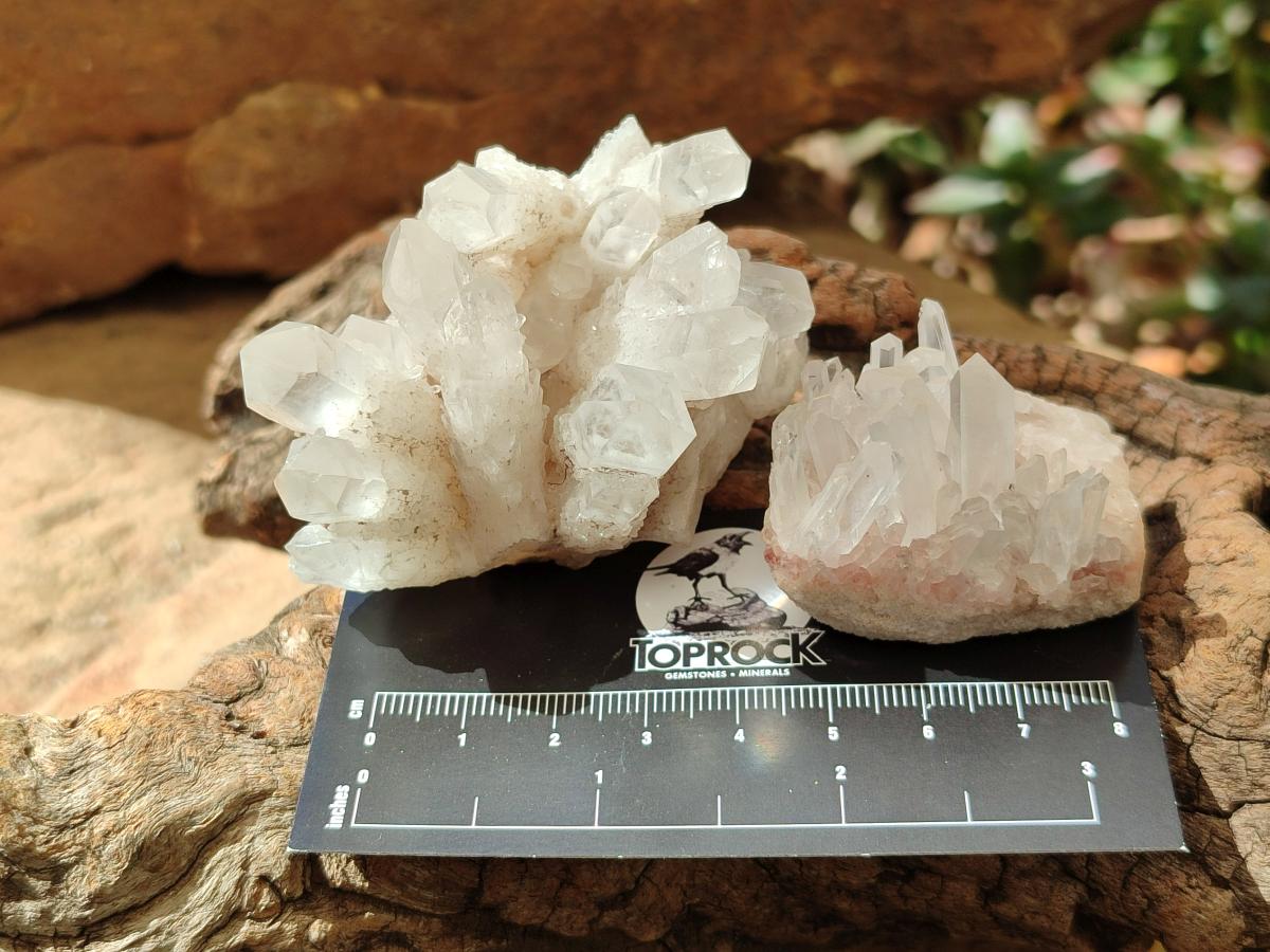 Natural Clear Quartz Clusters x 35 From Madagascar - Toprock Gemstones and Minerals 