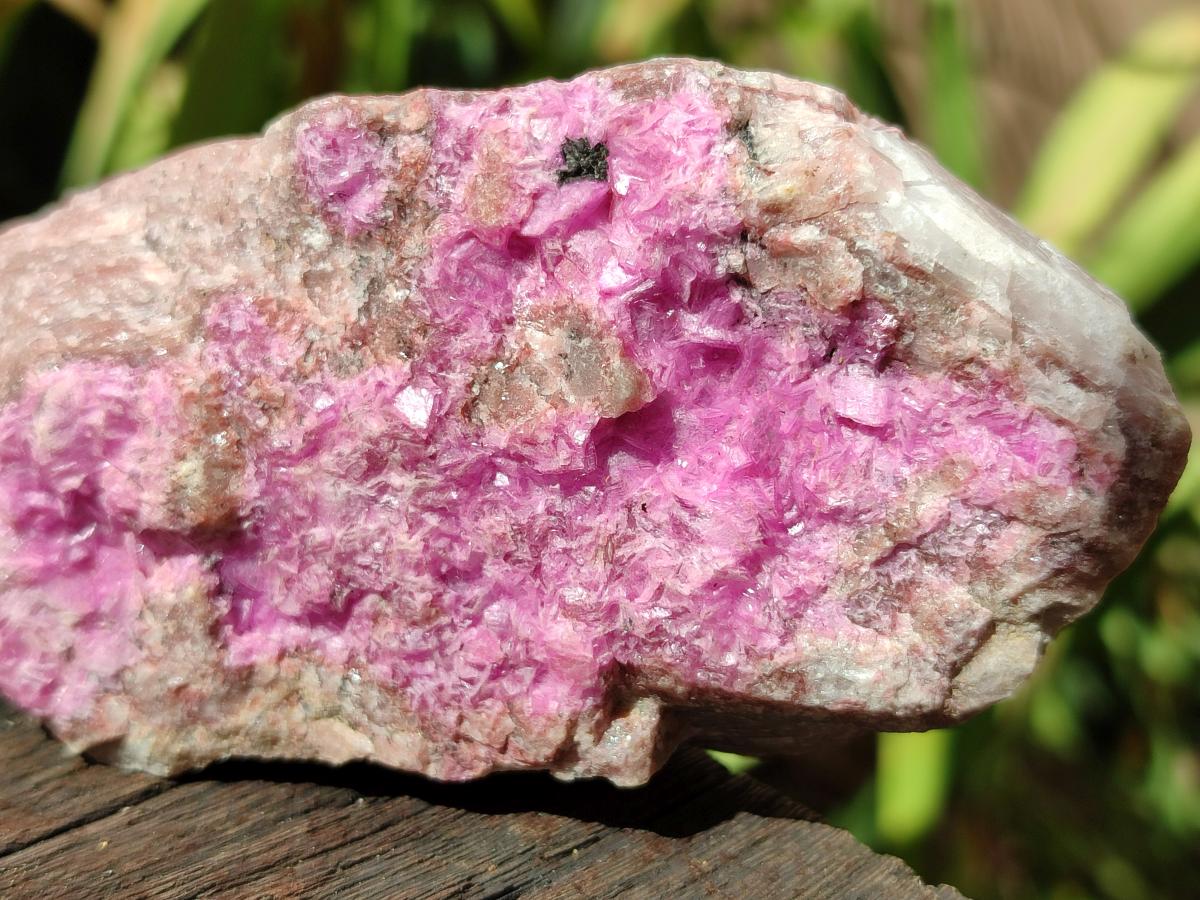 Natural Salrose Cobaltoan Dolomite with Malachite and Chrysocolla Specimens x 6 From Kakanda, Congo - Toprock Gemstones and Minerals 