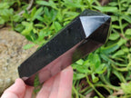 Polished Black Basalt Display Crystals x 5 From Madagascar - Toprock Gemstones and Minerals 
