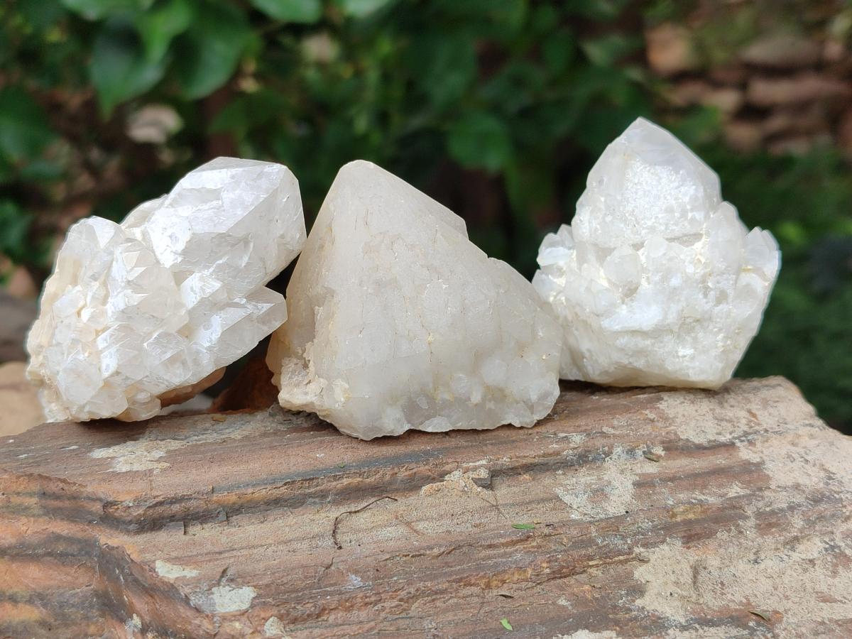 Natural Cascading Candle Quartz Clusters x 12 From Antsirabe, Madagascar - Toprock Gemstones and Minerals 