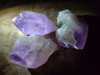 Natural Jacaranda Amethyst Single Crystals x 12 From Mumbwa, Zambia - Toprock Gemstones and Minerals 