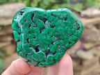 Polished Flower Banded Malachite Free Forms x 12 From Congo - Toprock Gemstones and Minerals 