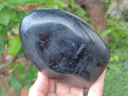 Polished Black Tourmaline Standing Free Forms x 2 From Madagascar - Toprock Gemstones and Minerals 
