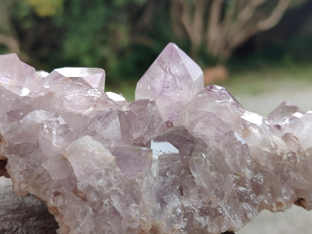 Natural Jacaranda Amethyst Crystal Clusters x 2 From Mumbwa, Zambia - Toprock Gemstones and Minerals 