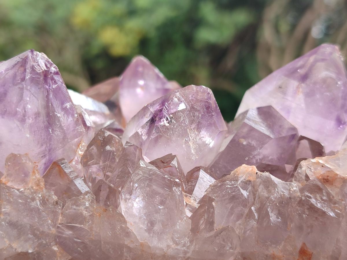 Natural Jacaranda Amethyst Crystal Clusters x 2 From Mumbwa, Zambia - Toprock Gemstones and Minerals 