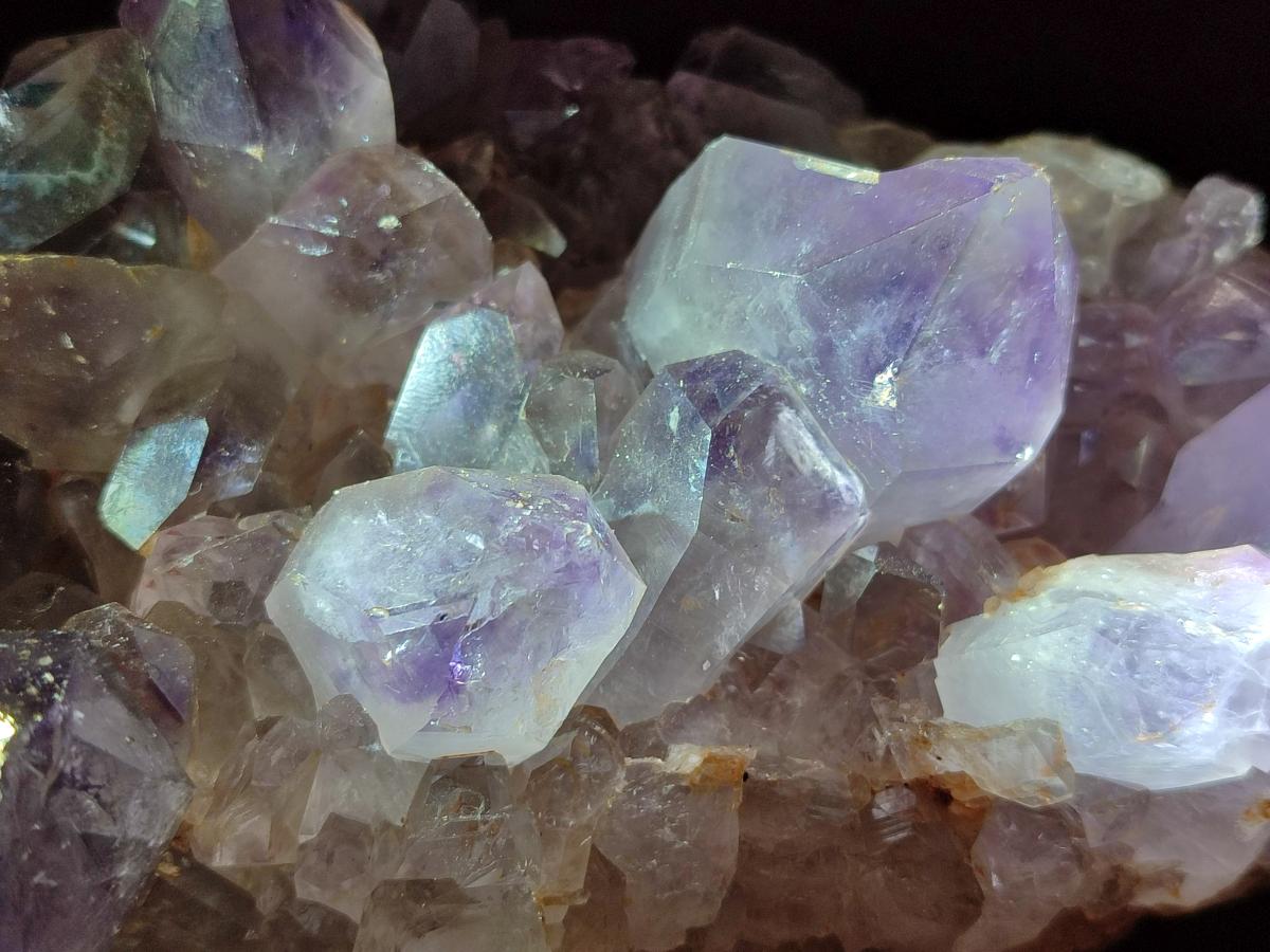 Natural Jacaranda Amethyst Crystal Clusters x 2 From Mumbwa, Zambia - Toprock Gemstones and Minerals 