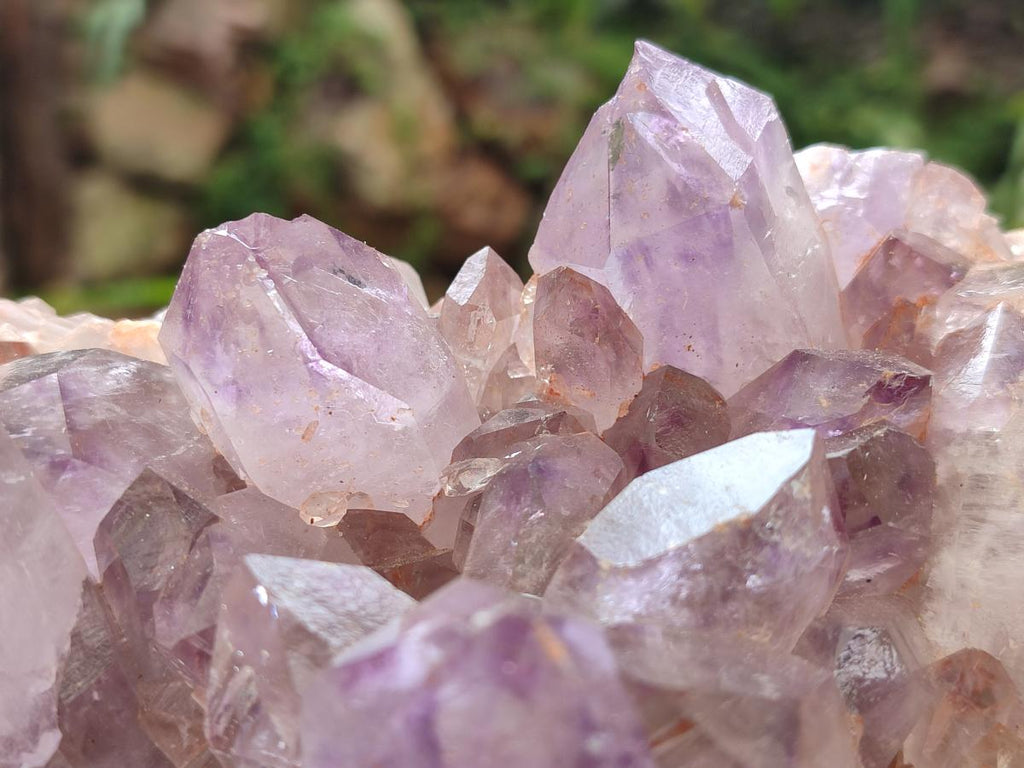 Natural Jacaranda Amethyst Crystal Clusters x 2 From Mumbwa, Zambia - Toprock Gemstones and Minerals 