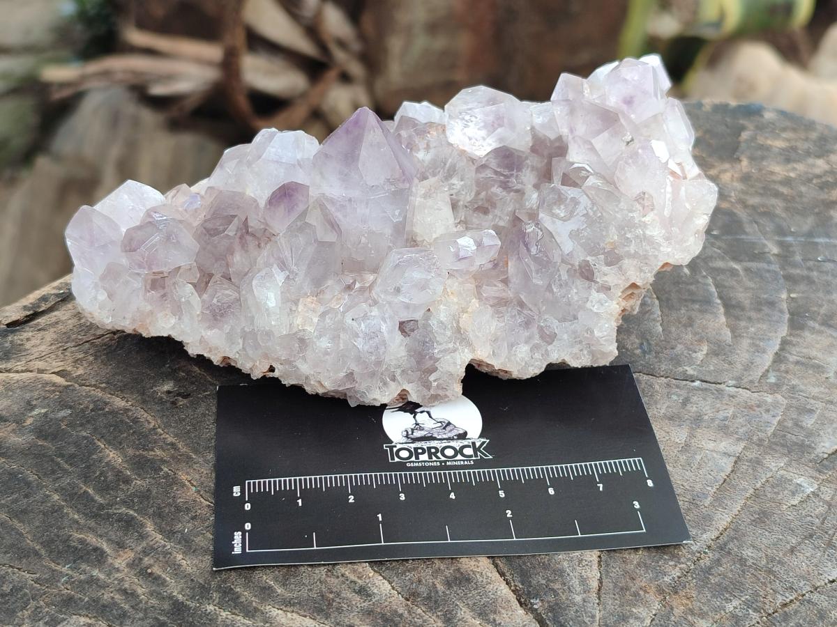 Natural Jacaranda Amethyst Crystal Clusters x 2 From Mumbwa, Zambia - Toprock Gemstones and Minerals 