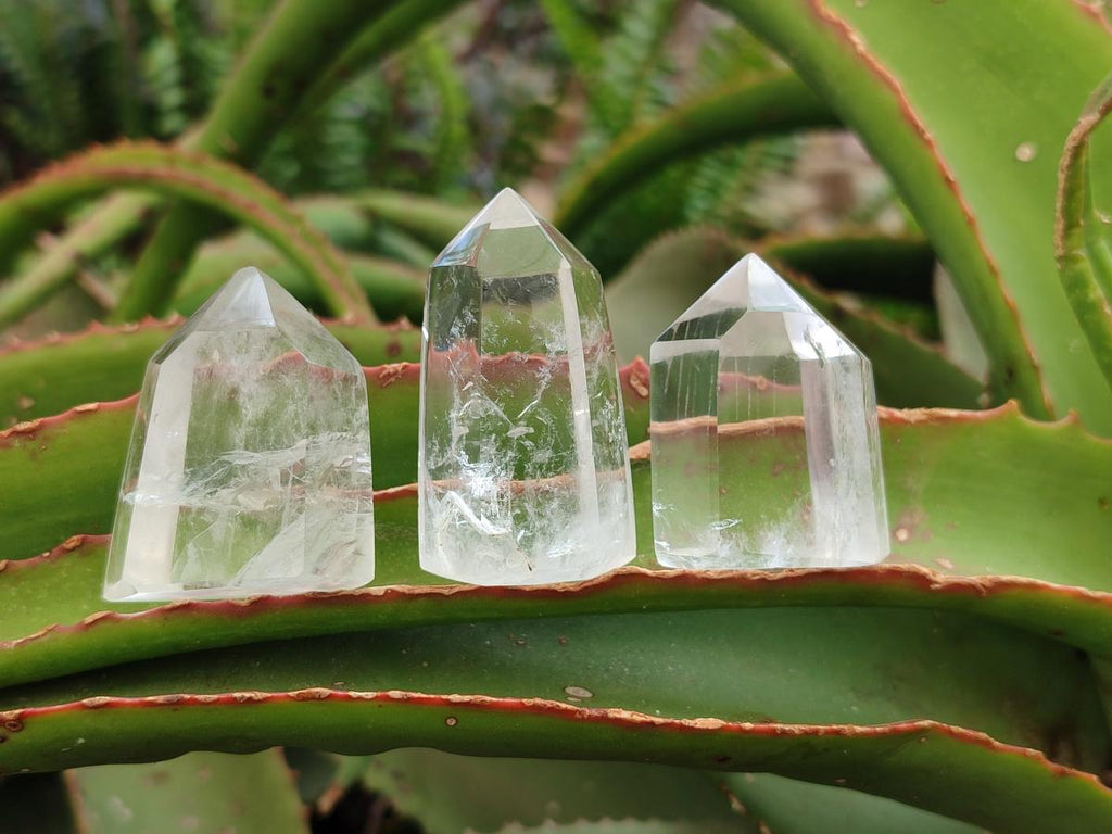 Polished Clear Quartz Crystals x 20 From Madagascar - Toprock Gemstones and Minerals 