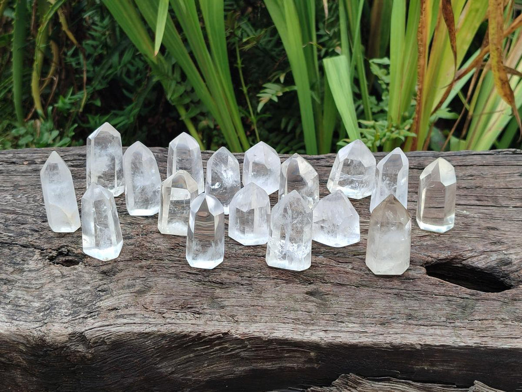 Polished Clear Quartz Crystals x 20 From Madagascar - Toprock Gemstones and Minerals 