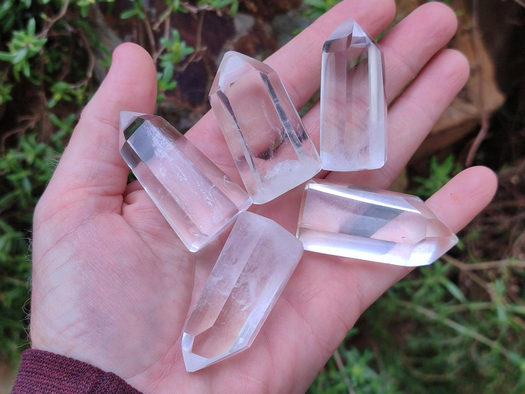 Polished Clear Quartz Crystals x 20 From Madagascar - Toprock Gemstones and Minerals 