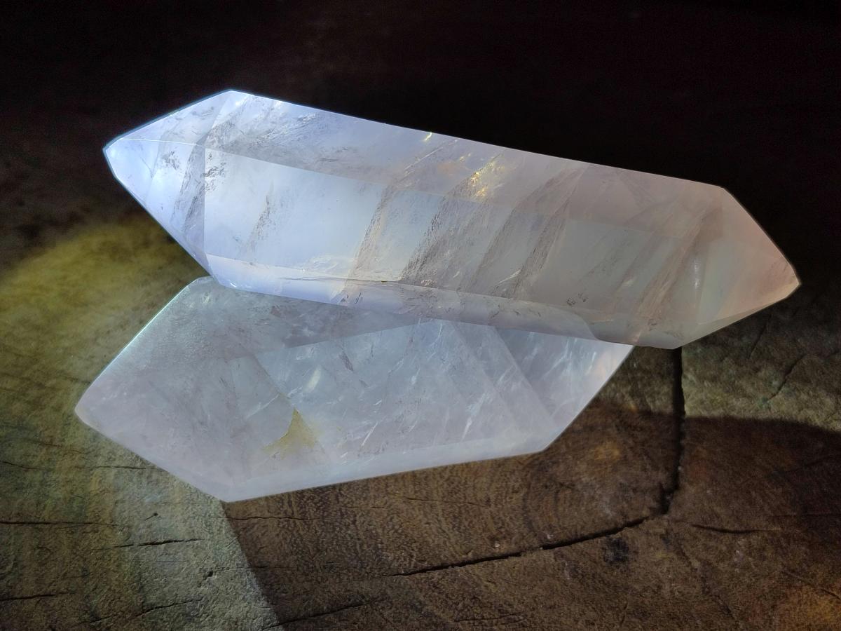 Polished Large Double Terminated Gemmy Rose Quartz Crystals x 6 From Madagascar - Toprock Gemstones and Minerals 