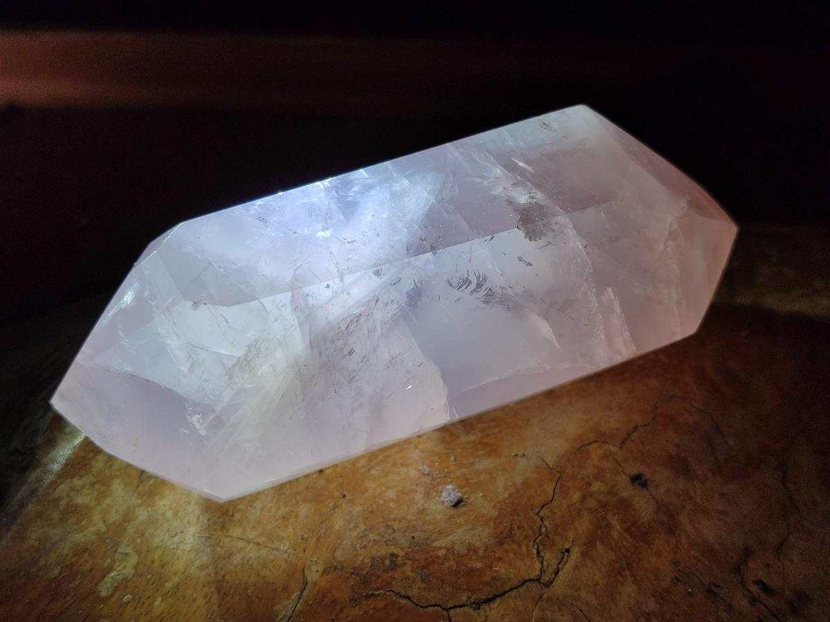 Polished Large Double Terminated Gemmy Rose Quartz Crystals x 6 From Madagascar - Toprock Gemstones and Minerals 