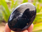 Polished Black Tourmaline Galets x 16 From Madagascar - Toprock Gemstones and Minerals 