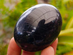 Polished Black Tourmaline Galets x 16 From Madagascar - Toprock Gemstones and Minerals 