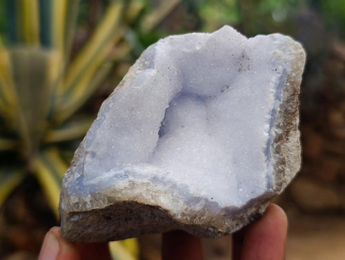 Natural Blue Lace Agate Clusters Specimens x 6 From Nsanje, Malawi - Toprock Gemstones and Minerals 