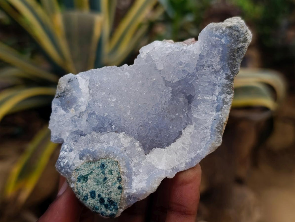 Natural Blue Lace Agate Clusters Specimens x 6 From Nsanje, Malawi - Toprock Gemstones and Minerals 