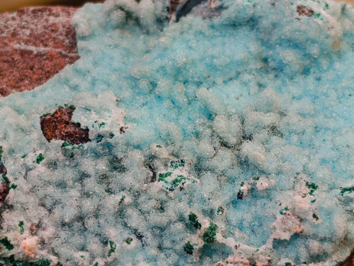Natural Drusy Coated Chrysocolla After Azurite and Malachite Pseudomorphs x 4 From Lupoto Mine, Congo - Toprock Gemstones and Minerals 