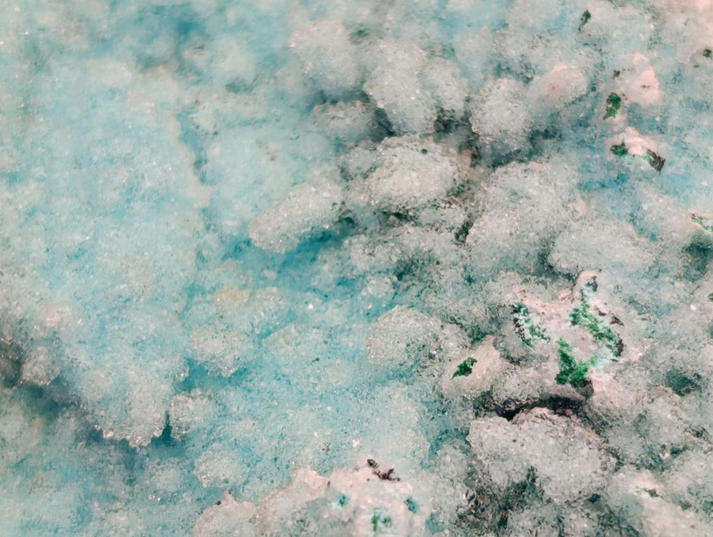 Natural Drusy Coated Chrysocolla After Azurite and Malachite Pseudomorphs x 4 From Lupoto Mine, Congo - Toprock Gemstones and Minerals 