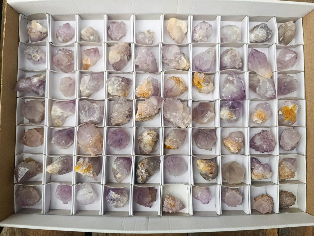 Natural Lilac Sunburst Spirit Quartz Crystals x 70 From Boekenhouthoek, South Africa - Toprock Gemstones and Minerals 