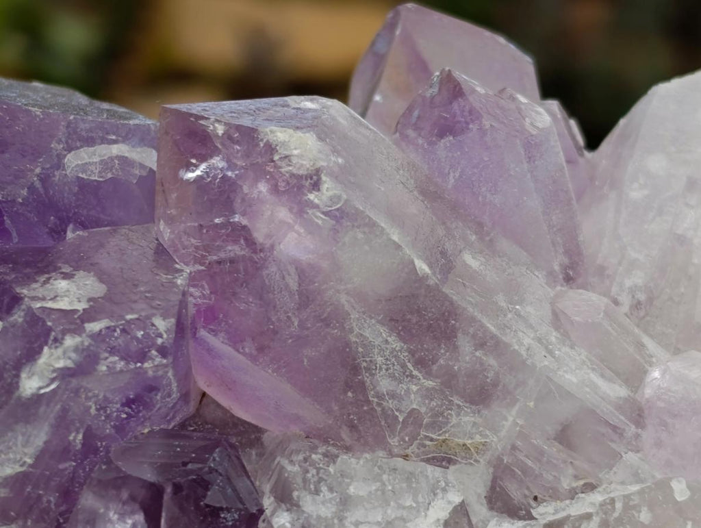 Natural Jacaranda Amethyst Crystal Clusters x 2 From Mumbwa, Zambia - Toprock Gemstones and Minerals 