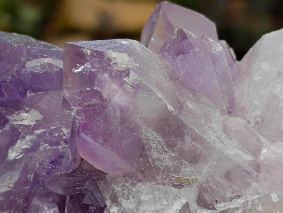 Natural Jacaranda Amethyst Crystal Clusters x 2 From Mumbwa, Zambia - Toprock Gemstones and Minerals 