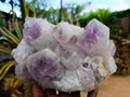Natural Jacaranda Amethyst Crystal Clusters x 2 From Mumbwa, Zambia - Toprock Gemstones and Minerals 