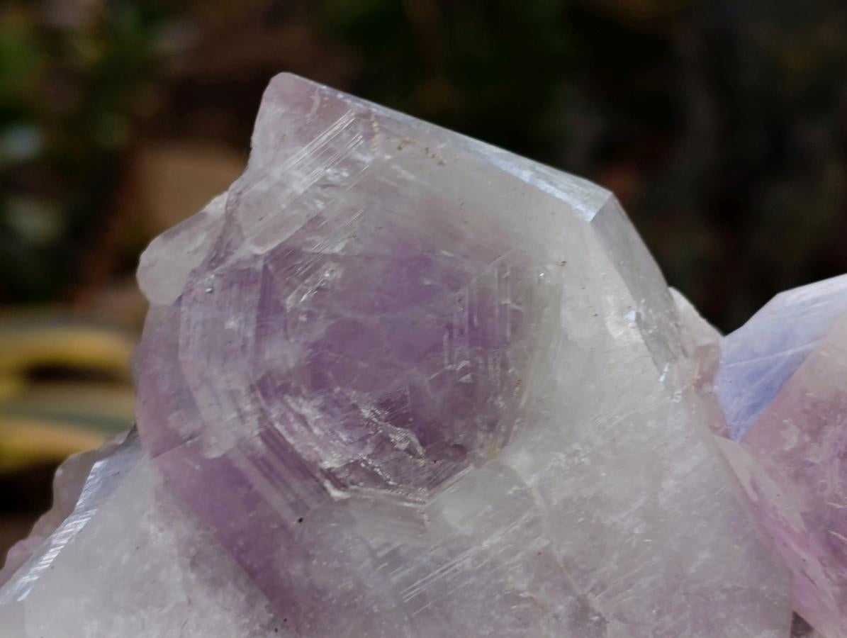 Natural Jacaranda Amethyst Crystal Clusters x 2 From Mumbwa, Zambia - Toprock Gemstones and Minerals 