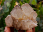 Natural Small Smokey Phantom Quartz Clusters x 12 From Luena, Congo - Toprock Gemstones and Minerals 