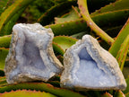Natural Large Blue Lace Agate Geode Specimens x 6 From Nsanje, Malawi - Toprock Gemstones and Minerals 