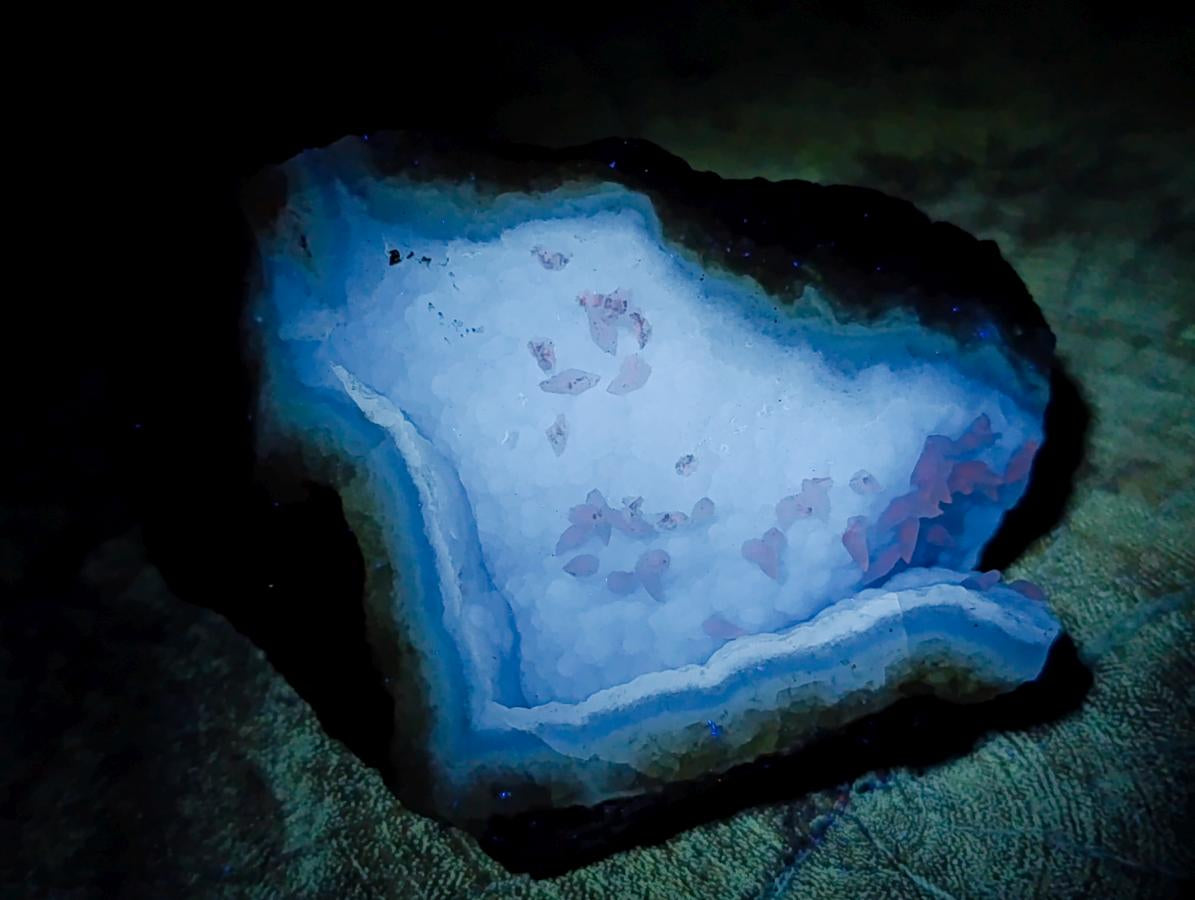 Natural Large Blue Lace Agate Geode Specimens x 6 From Nsanje, Malawi - Toprock Gemstones and Minerals 