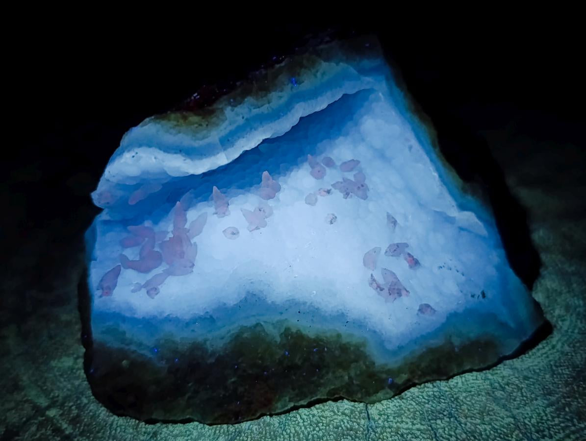 Natural Large Blue Lace Agate Geode Specimens x 6 From Nsanje, Malawi - Toprock Gemstones and Minerals 