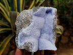 Natural Large Blue Lace Agate Geode Specimens x 6 From Nsanje, Malawi - Toprock Gemstones and Minerals 