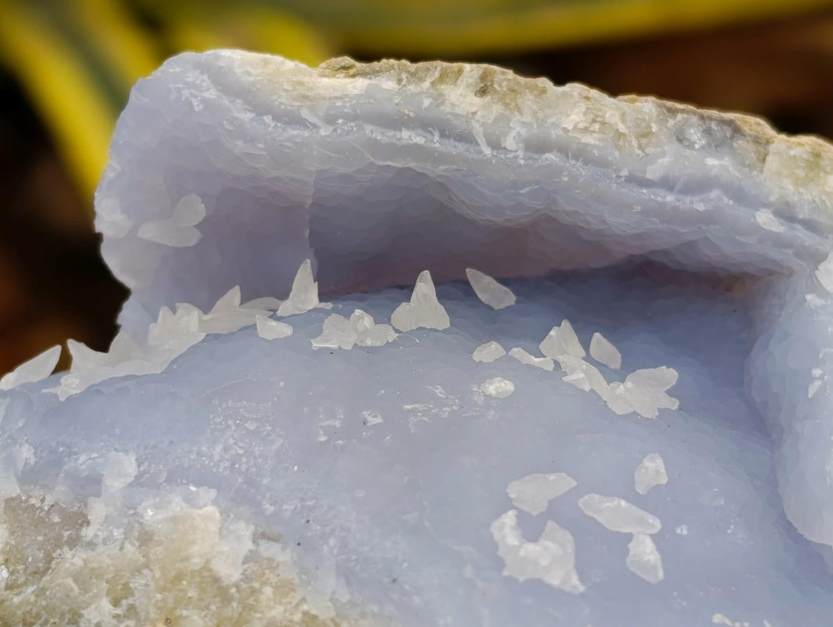 Natural Large Blue Lace Agate Geode Specimens x 6 From Nsanje, Malawi - Toprock Gemstones and Minerals 
