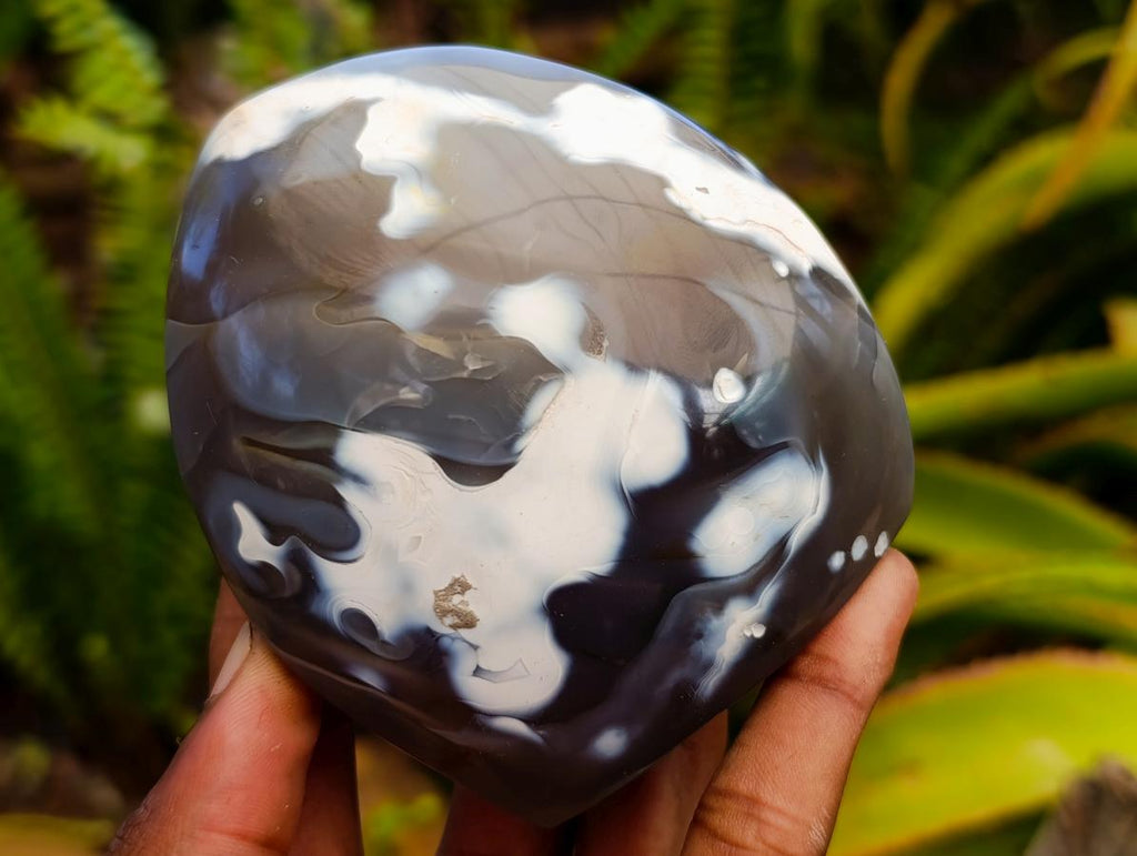 Polished Dendritic Agate Standing Free Forms x 6 From Moralambo, Madagascar - Toprock Gemstones and Minerals 