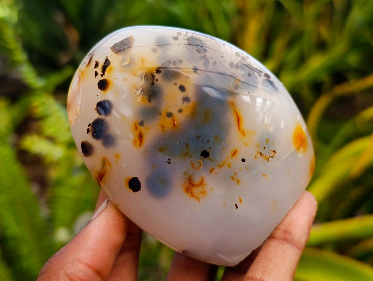 Polished Dendritic Agate Standing Free Forms x 6 From Moralambo, Madagascar - Toprock Gemstones and Minerals 