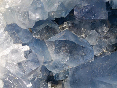 Natural Large Blue Celestite Cluster Specimen x 1 From Sakoany, Madagascar - Toprock Gemstones and Minerals 