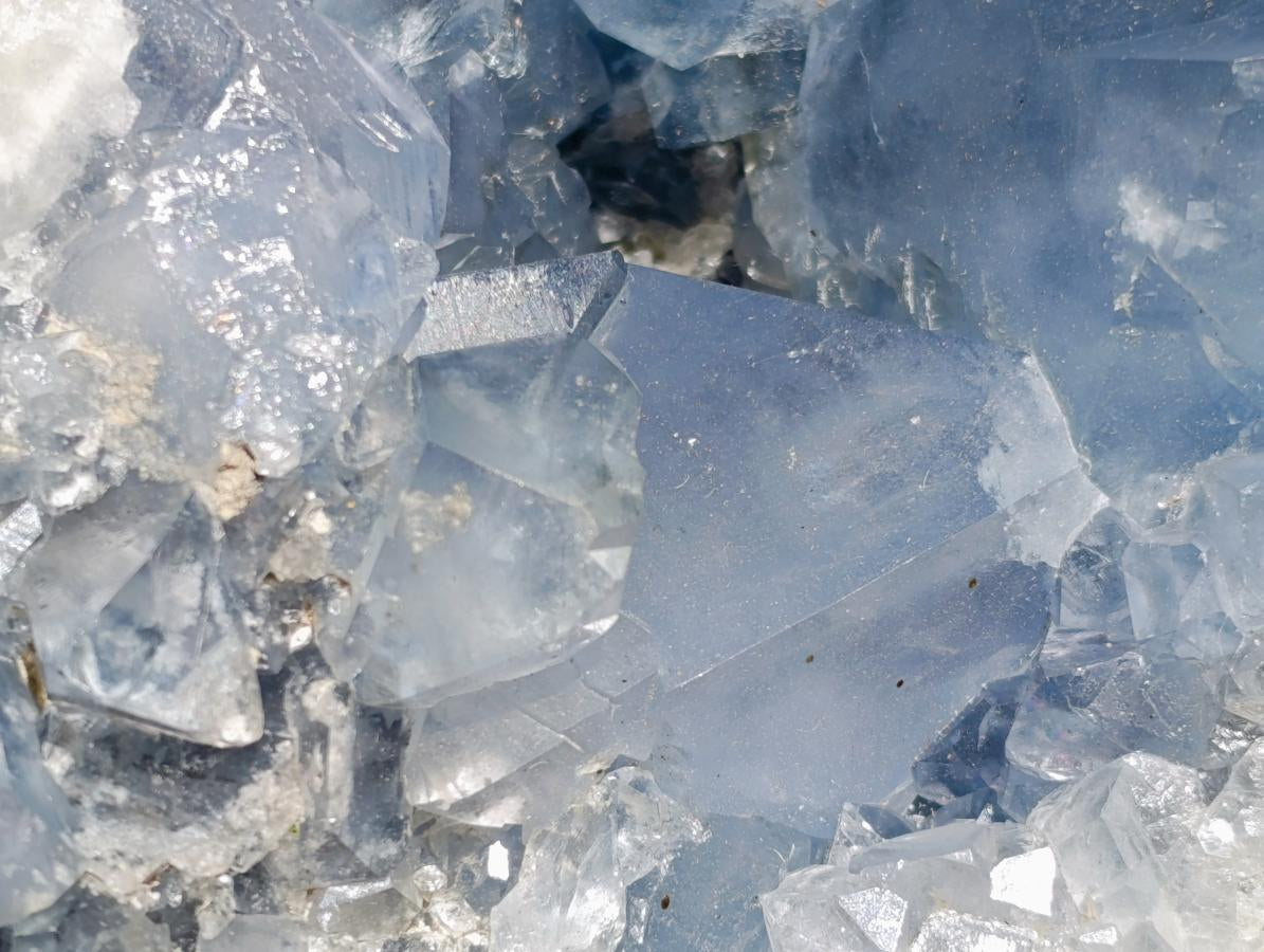 Natural Large Blue Celestite Cluster Specimen x 1 From Sakoany, Madagascar - Toprock Gemstones and Minerals 