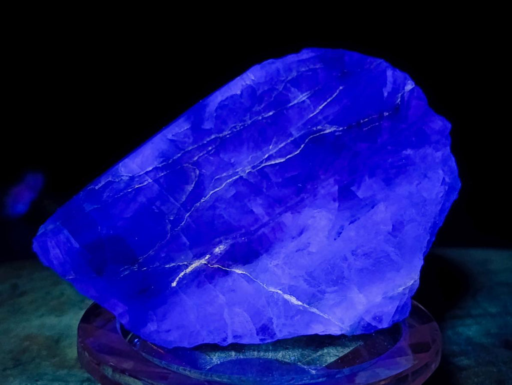 Polished On One Side Watermelon Fluorite Specimens x 3 From Uis, Namibia - Toprock Gemstones and Minerals 