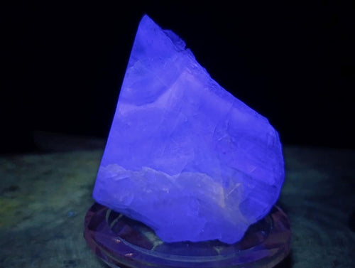 Polished On One Side Watermelon Fluorite Specimens x 3 From Uis, Namibia - Toprock Gemstones and Minerals 