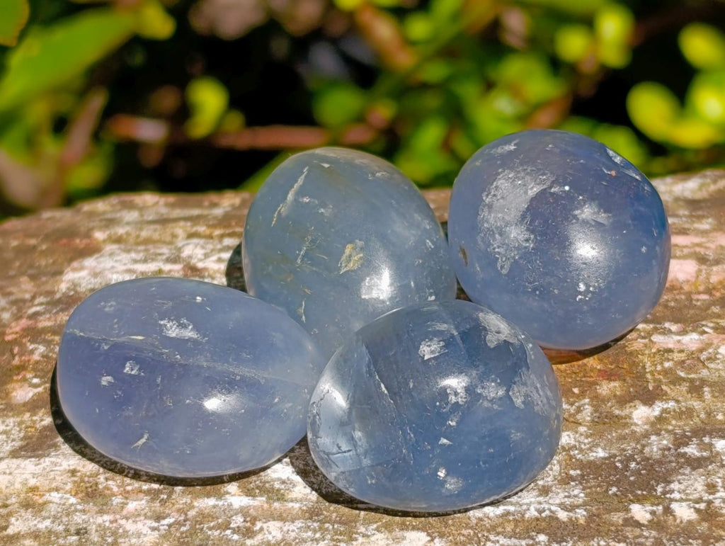 Polished Blue Celestite Free Forms x 70 From Sakoany, Madagascar - Toprock Gemstones and Minerals 