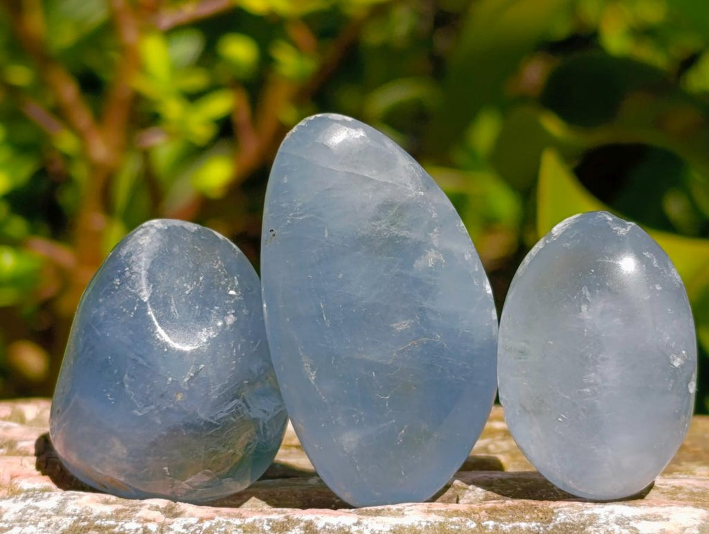 Polished Blue Celestite Free Forms x 70 From Sakoany, Madagascar - Toprock Gemstones and Minerals 