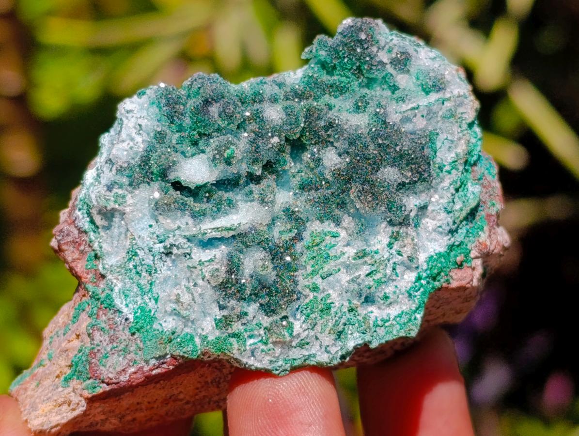 Natural Drusy Chrysocolla Pseudomorph with Stalagmite Malachite x 24 From Lupoto Mine, Congo - Toprock Gemstones and Minerals 