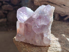 Natural Jacaranda Amethyst Crystal Clusters x 3 From Mumbwa, Zambia - Toprock Gemstones and Minerals 