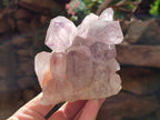 Natural Jacaranda Amethyst Crystal Clusters x 3 From Mumbwa, Zambia - Toprock Gemstones and Minerals 