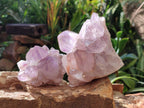 Natural Jacaranda Amethyst Crystal Clusters x 3 From Mumbwa, Zambia - Toprock Gemstones and Minerals 