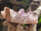 Natural Jacaranda Amethyst Crystal Clusters x 3 From Mumbwa, Zambia - Toprock Gemstones and Minerals 