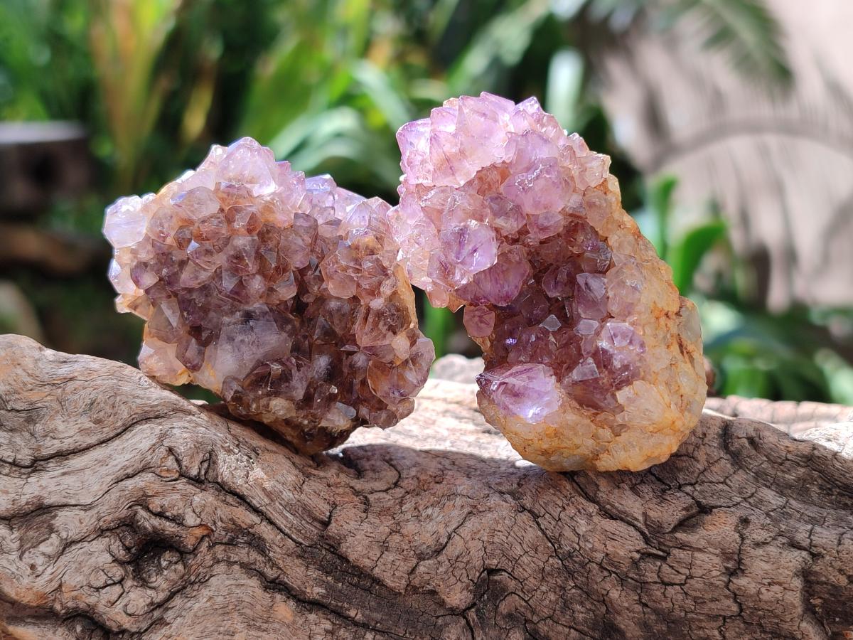 Natural Dark Purple Amethyst Quartz Crystal Plates x 35 From Boekenhouthoek, South Africa - Toprock Gemstones and Minerals 