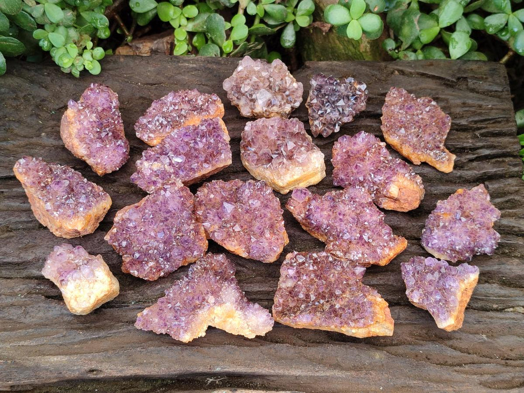 Natural Dark Purple Amethyst Quartz Crystal Plates x 35 From Boekenhouthoek, South Africa - Toprock Gemstones and Minerals 